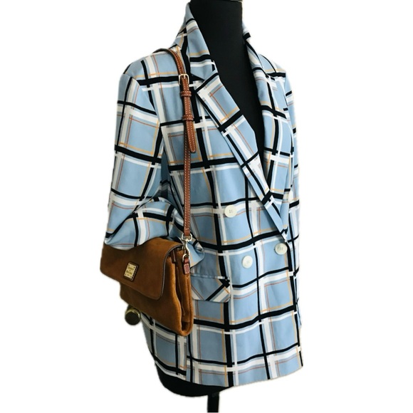 TopShop Blue Window Pane Plaid Blazer - Picture 7 of 13